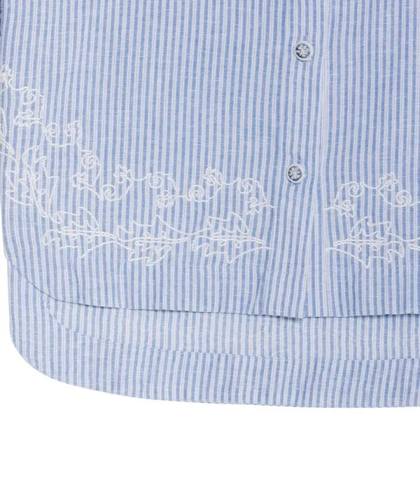Embroidered Linen Shirt