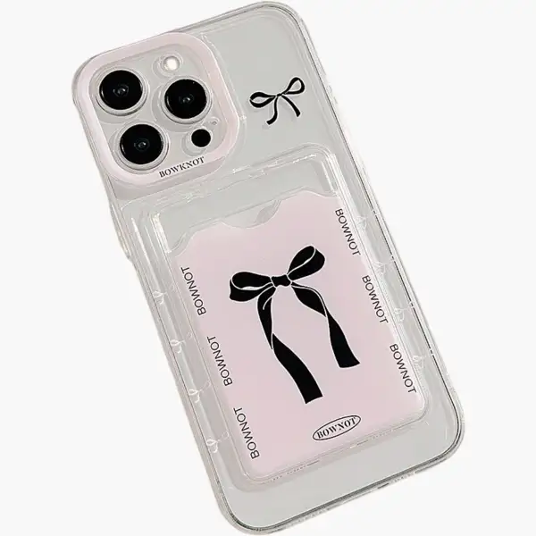 Bow Graphic Card Pocket Phone Case