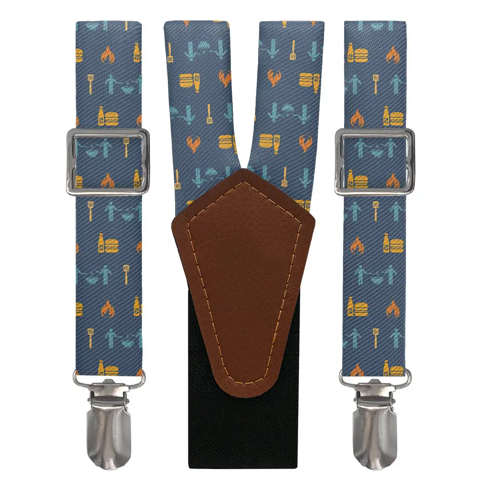 Grilling With Friends Theme Suspenders