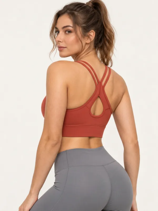 Women's Soft Touch Cross Back Sports Bra