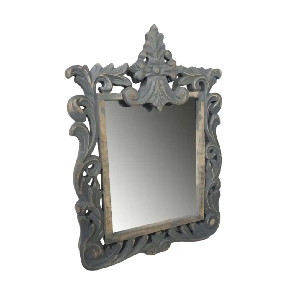 Vintage Mango Wood Vanity Mirror