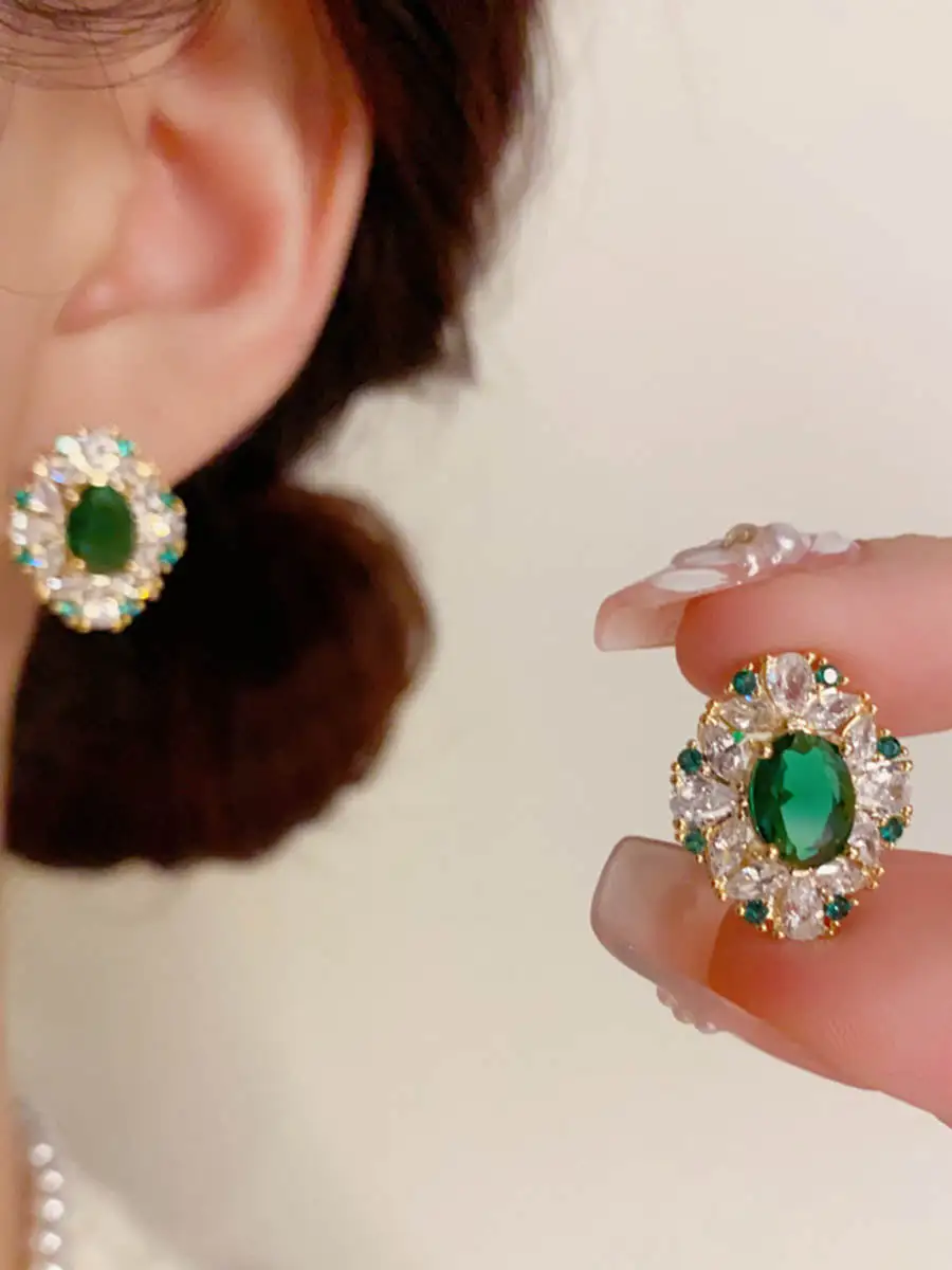 Angular Moonlit Accent Earrings