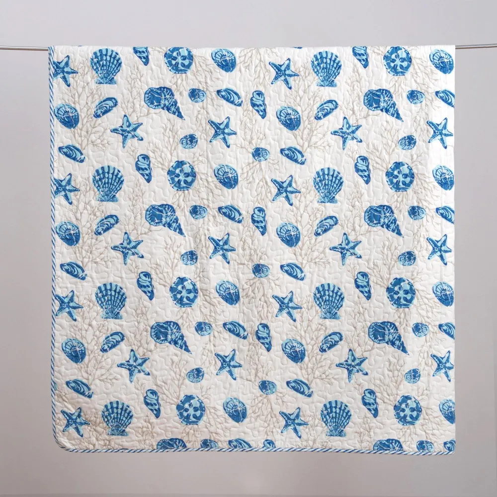 Elegant Coastal Quilt Bedding Set