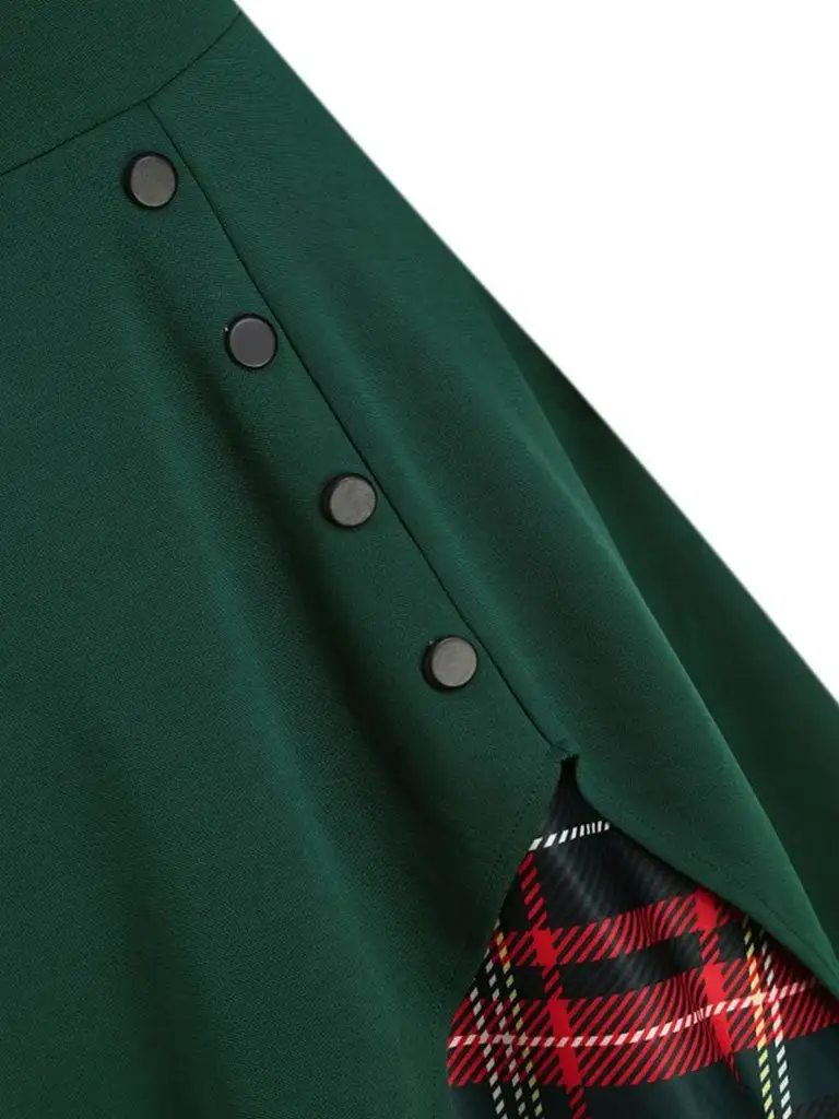 Layered Bow Swing Swing Dress