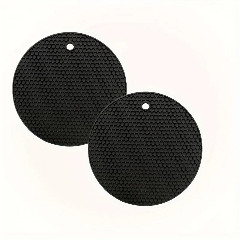 2 Pcs Heat-Resistant Silicone Coasters