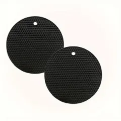 2 Pcs Heat-Resistant Silicone Coasters