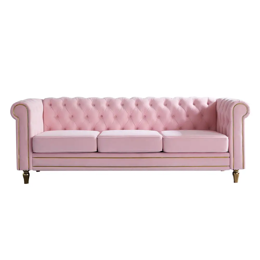 Modern Chesterfield Velvet Sofa