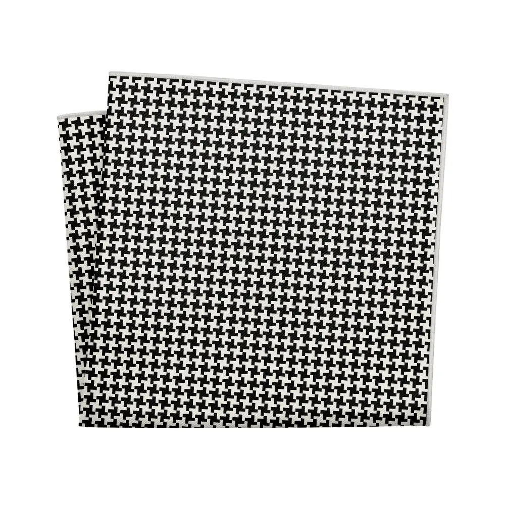 Minimal Elevated Geometric Textured Pocket Square