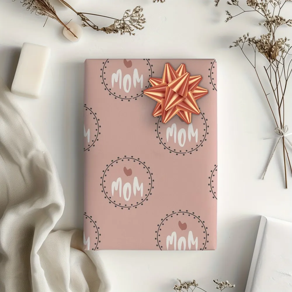 MOM Themed Gift Wrapping Paper