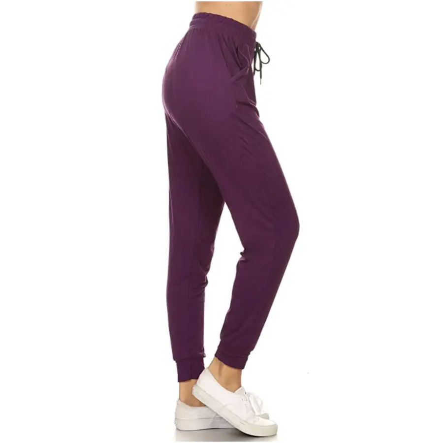Graceful Buttery Soft Solid Colour Joggers Tracksuit Bottoms