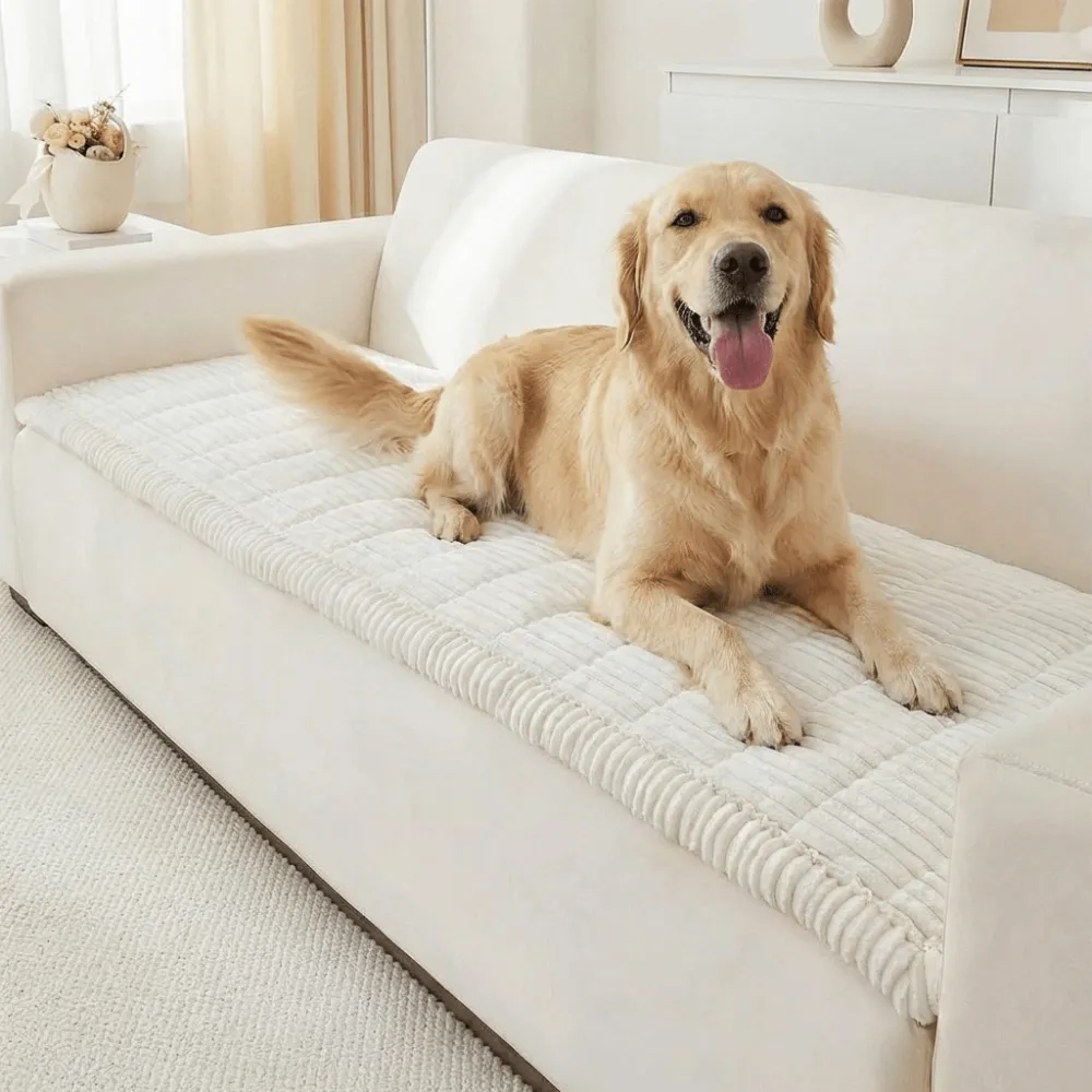 Plush Pet Sofa Cover