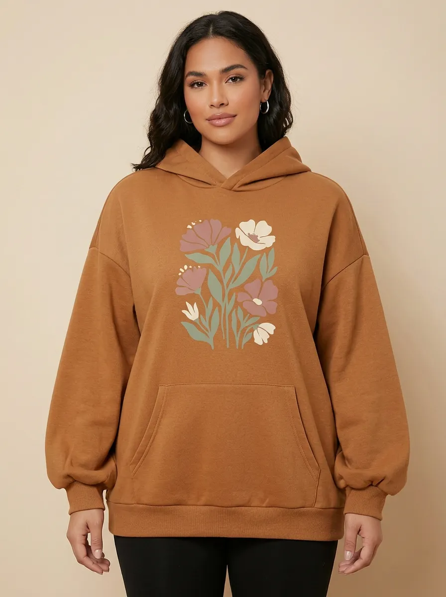 Botanical Nature Floral Hoodie