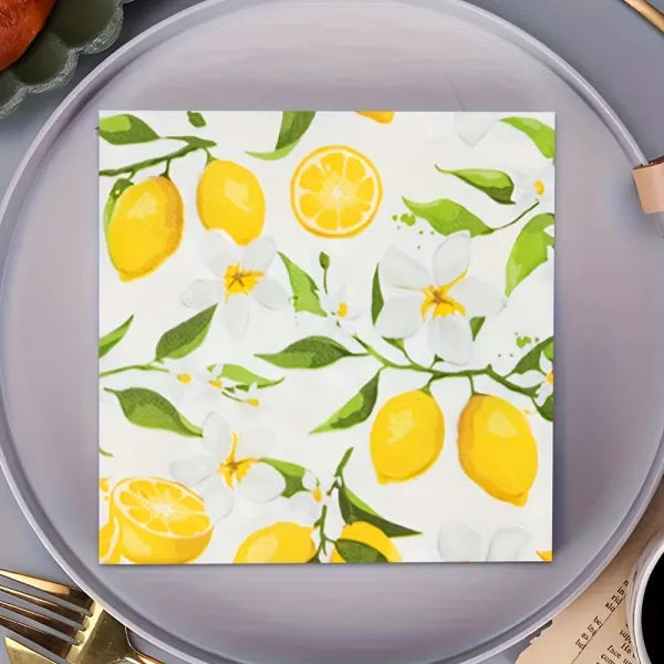 Lemon Paper Napkins