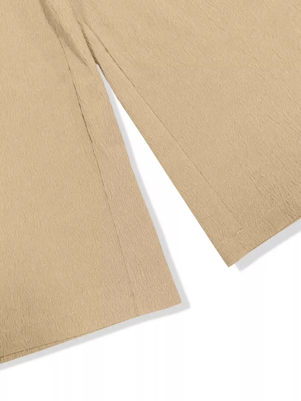 Wide Leg Cropped Smocked Waist Elastic Waist Pants