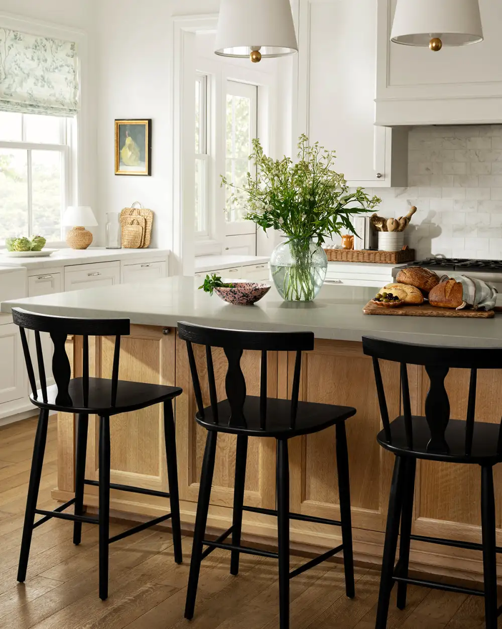 Modern Oak Counter Stool
