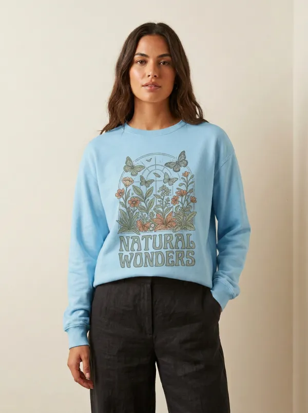 Nature Lover Butterfly Floral Natural Wonders Sweatshirt