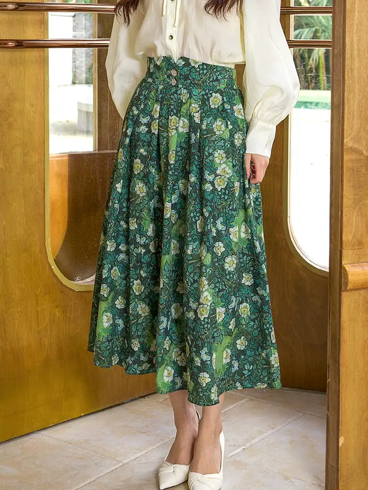Simple Office Everyday Casual Polyester Skirt