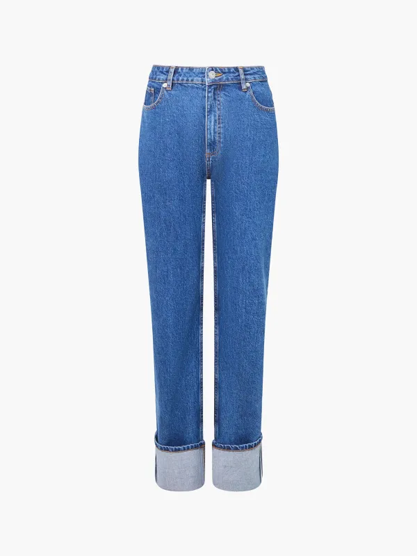 Cotton Breathable Soft Design Leg Jeans
