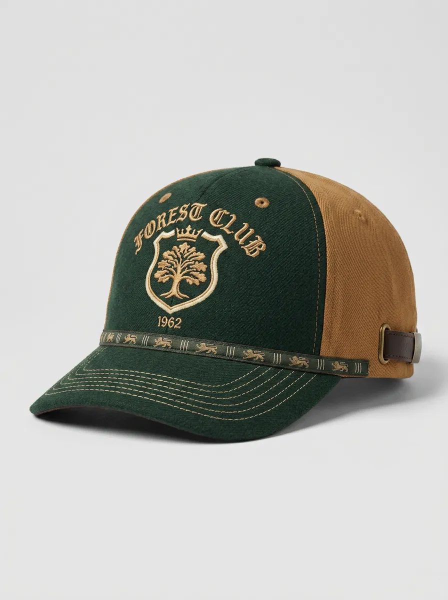 Unisex Forest Club 1962 Tree Crest Embroidered Baseball Cap