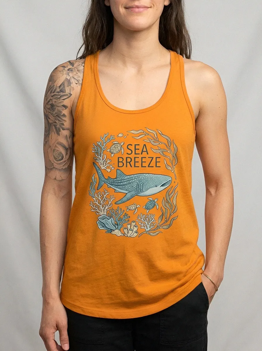 Sea Breeze Whale Tank Top