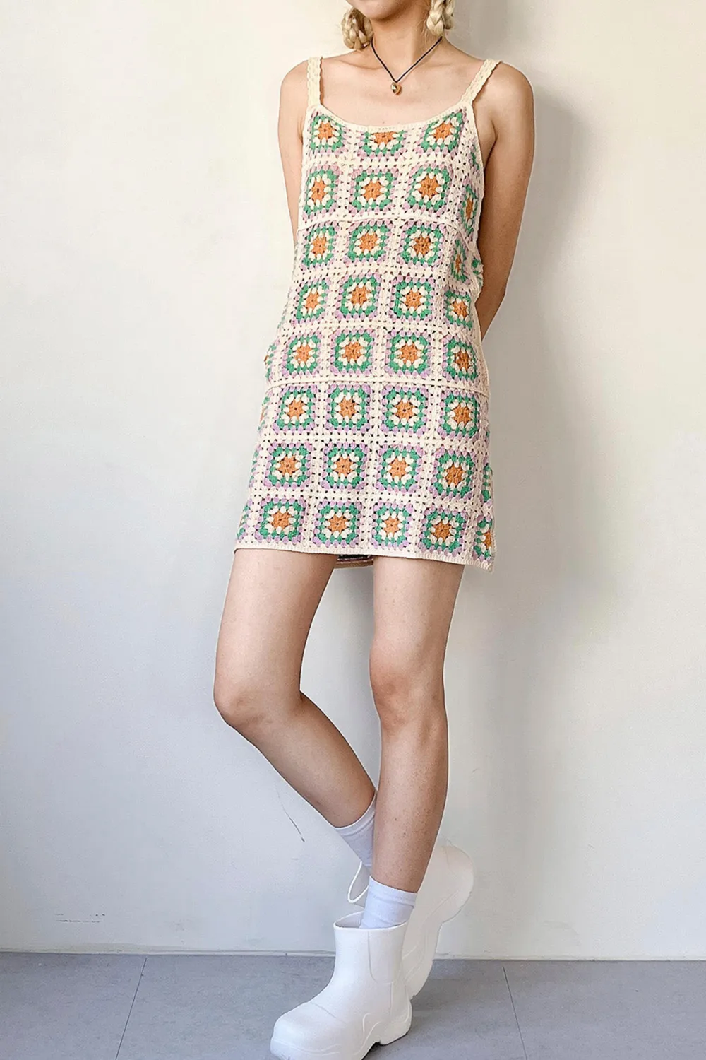 Crochet Mini Dress