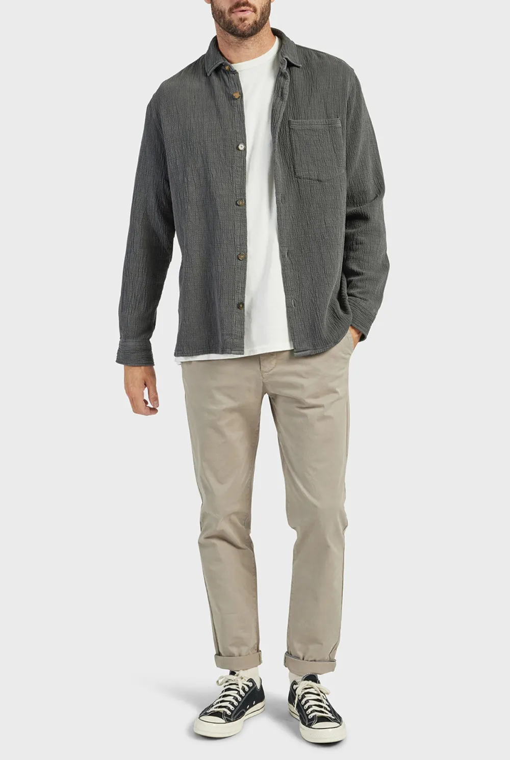 Luxury Linen Blend Casual Long Sleeve Shirt