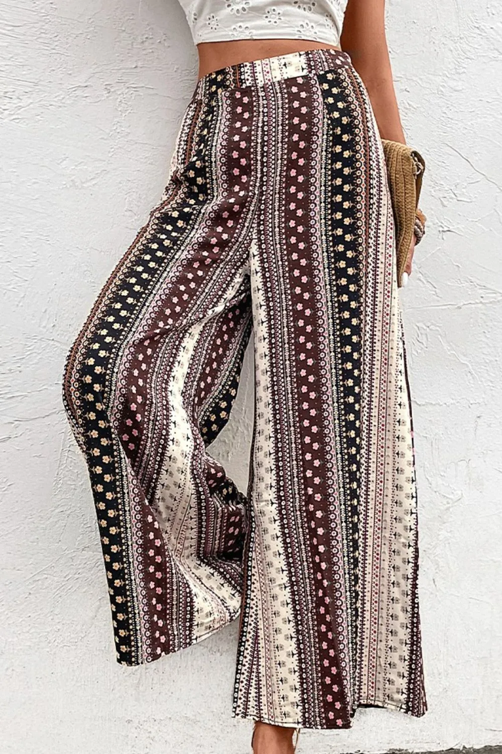 Easy High Waist Wide Leg Pants