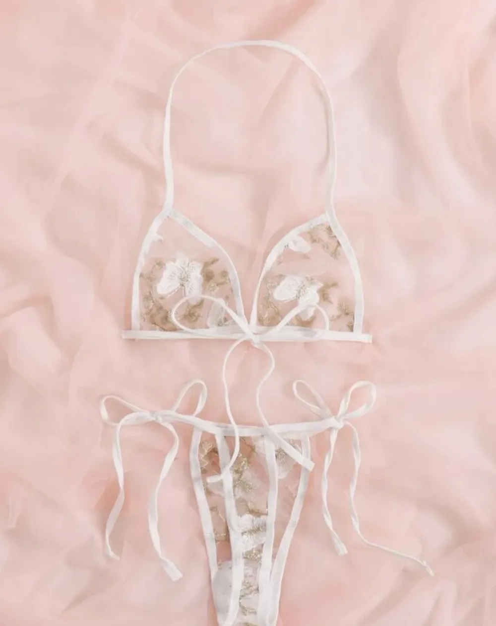 Butterfly Mesh Lingerie Set