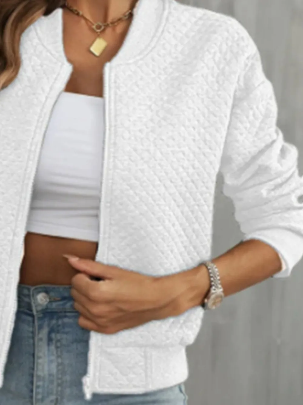 Refined Zip-Up Jacket