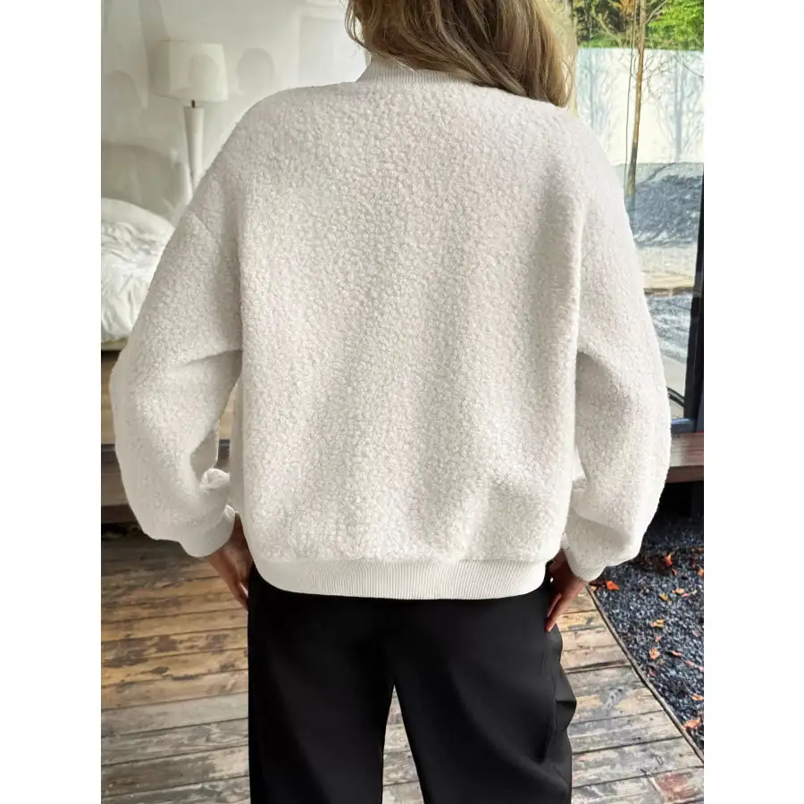 Snap Down Dropped Shoulder Jacket