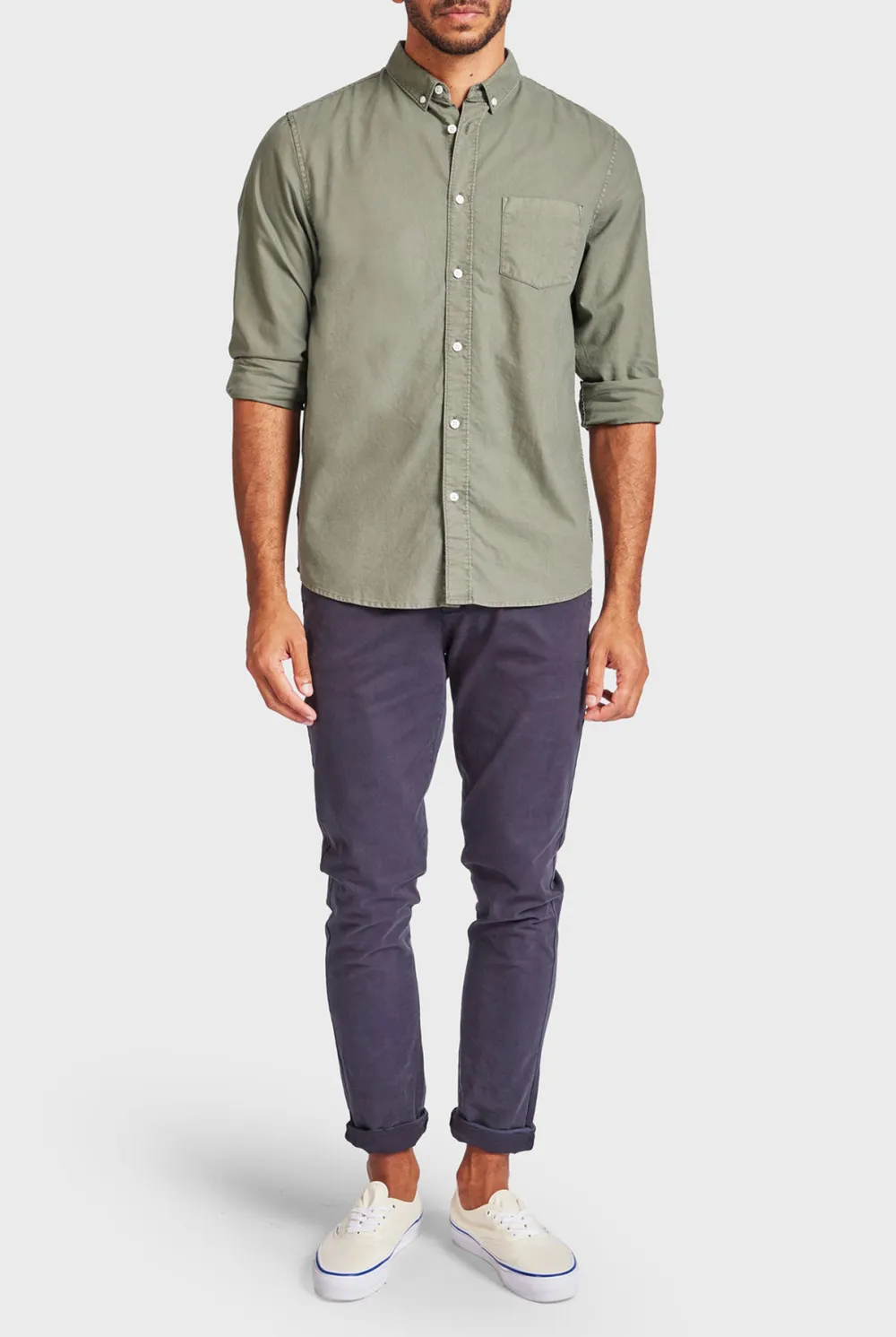 Vintage Oxford Shirt-Dutch blue