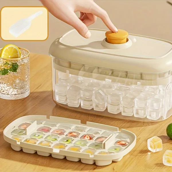 Stackable Ice Cube Tray Container