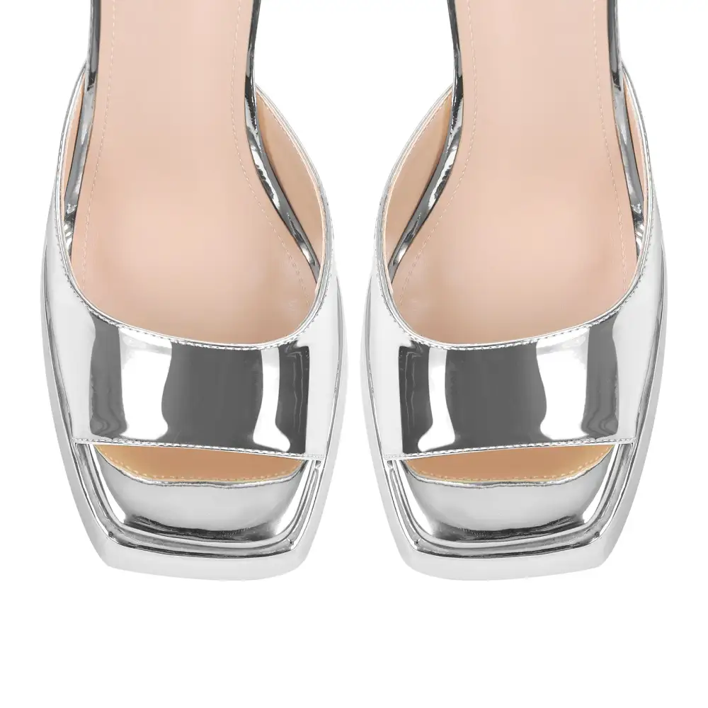 Open Toe Chunky Heel Strap Platform Sandals