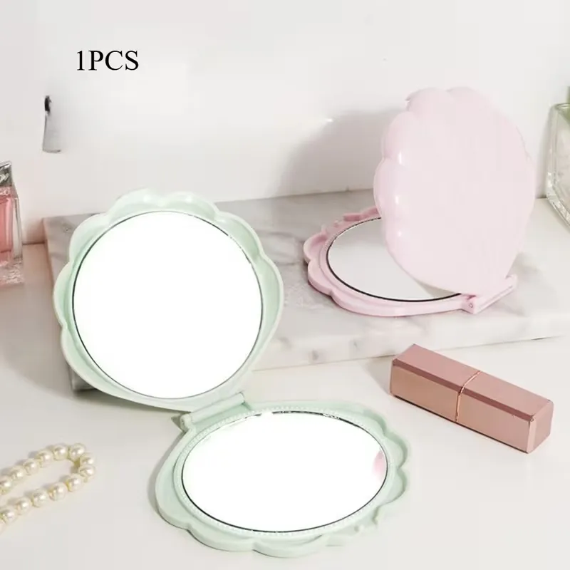 Shell Foldable Double-Sided Mirror