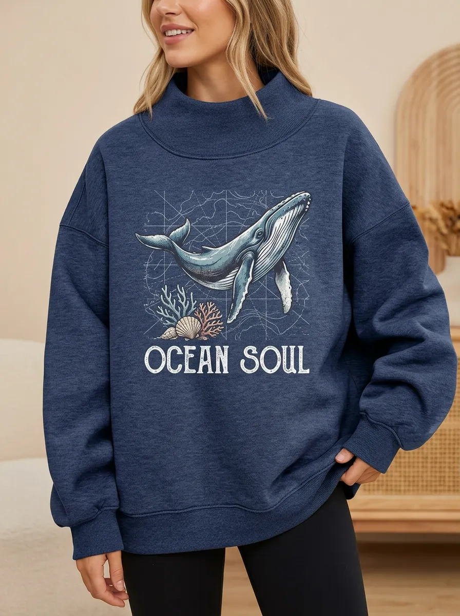 Ocean Soul Whale Sweatshirt