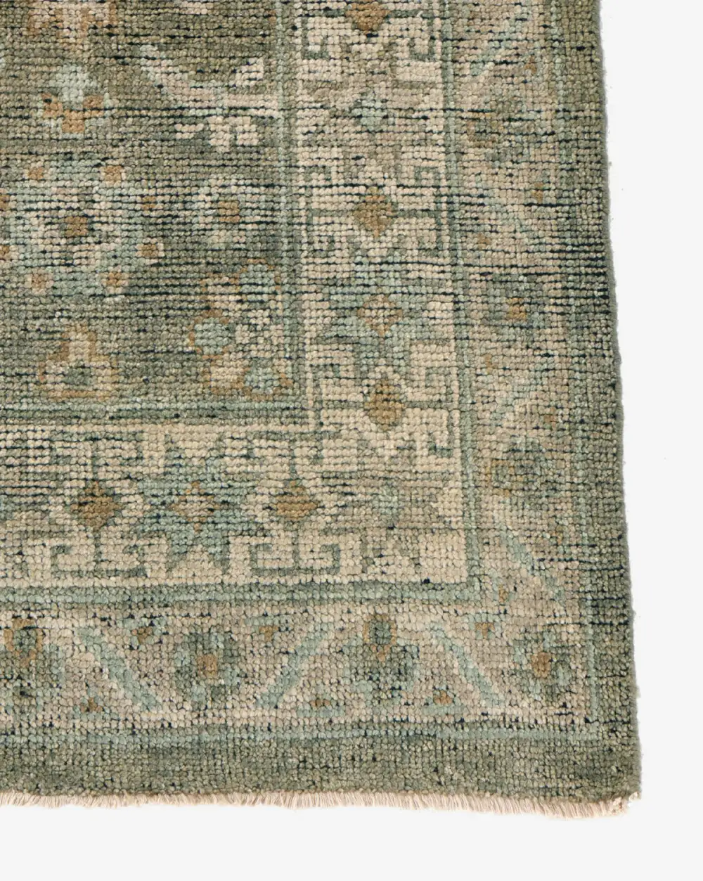 Refined Soft-Underfoot Hand-Knotted Wool Area Rug