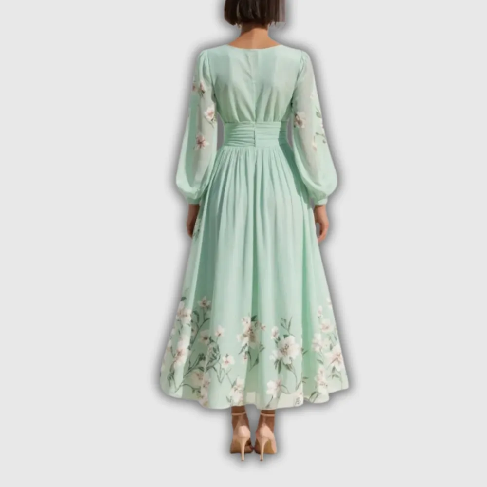 Floral Printed Flowing Midi Dress