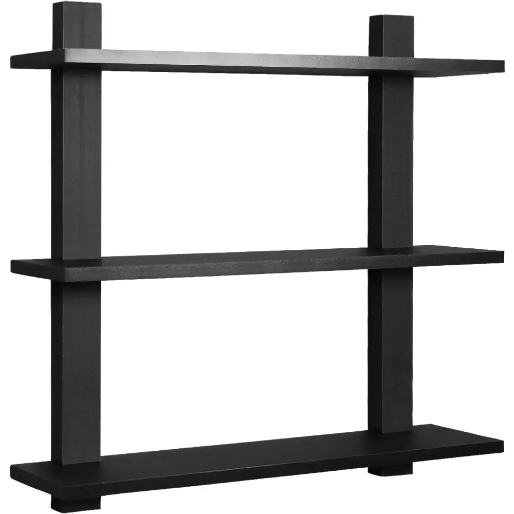 Asymmetric Wood Floating Shelf Tier