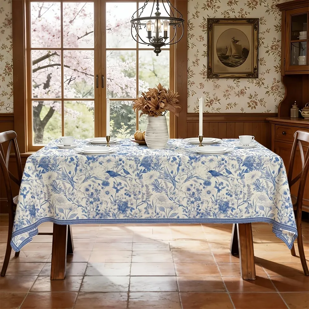 Vintage Floral Tablecloth