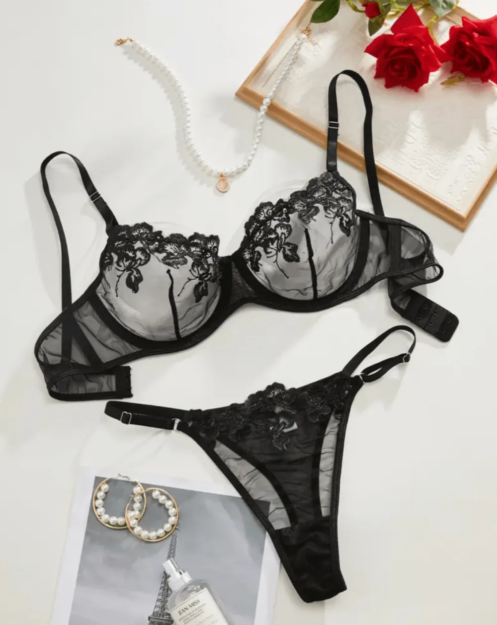 Refined Sheer Lingerie Set