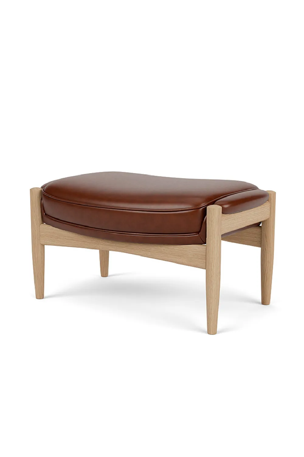 Wooden Leg Padded Ottoman
