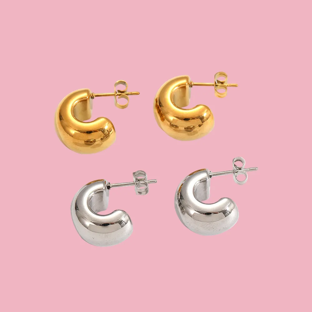 Mini Chunky Hoop Earrings