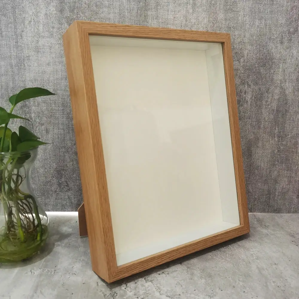 Wooden Glass Floral Decorative Wall Accent