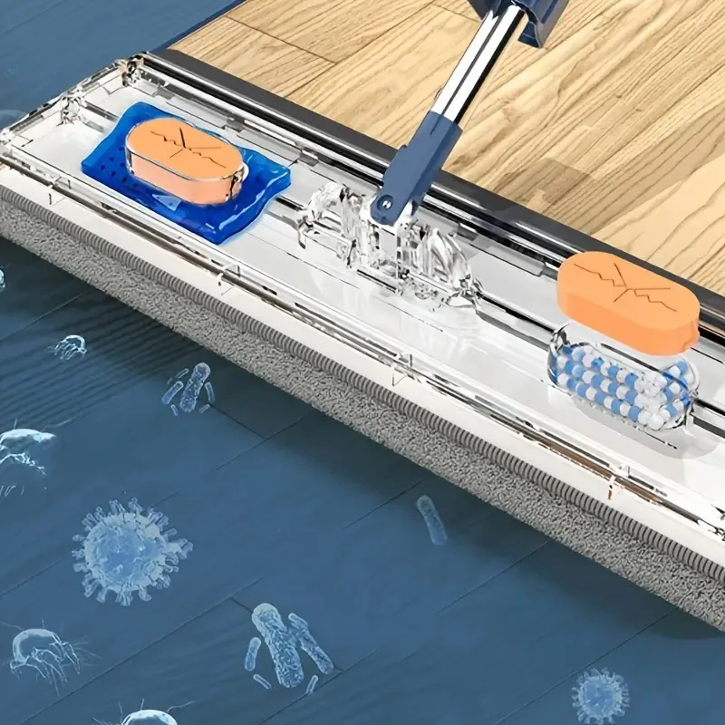 Durable Rotating Manual Flat Mop Cleaning Tool