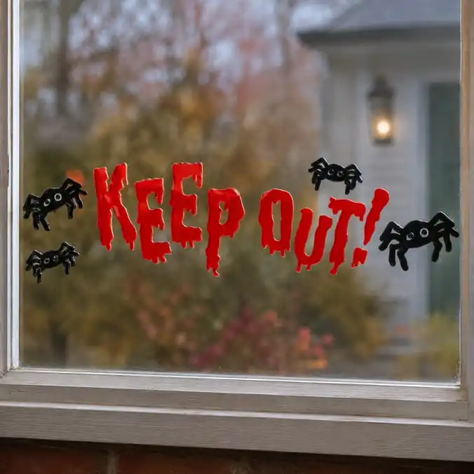 Blood Drip Gel Window Stickers