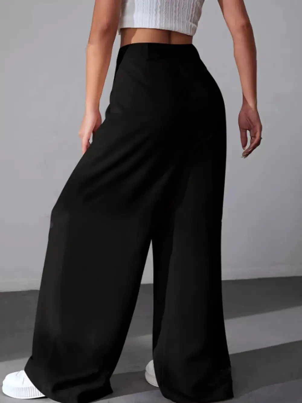 Wide Leg Pleated Everyday Versatile Pants