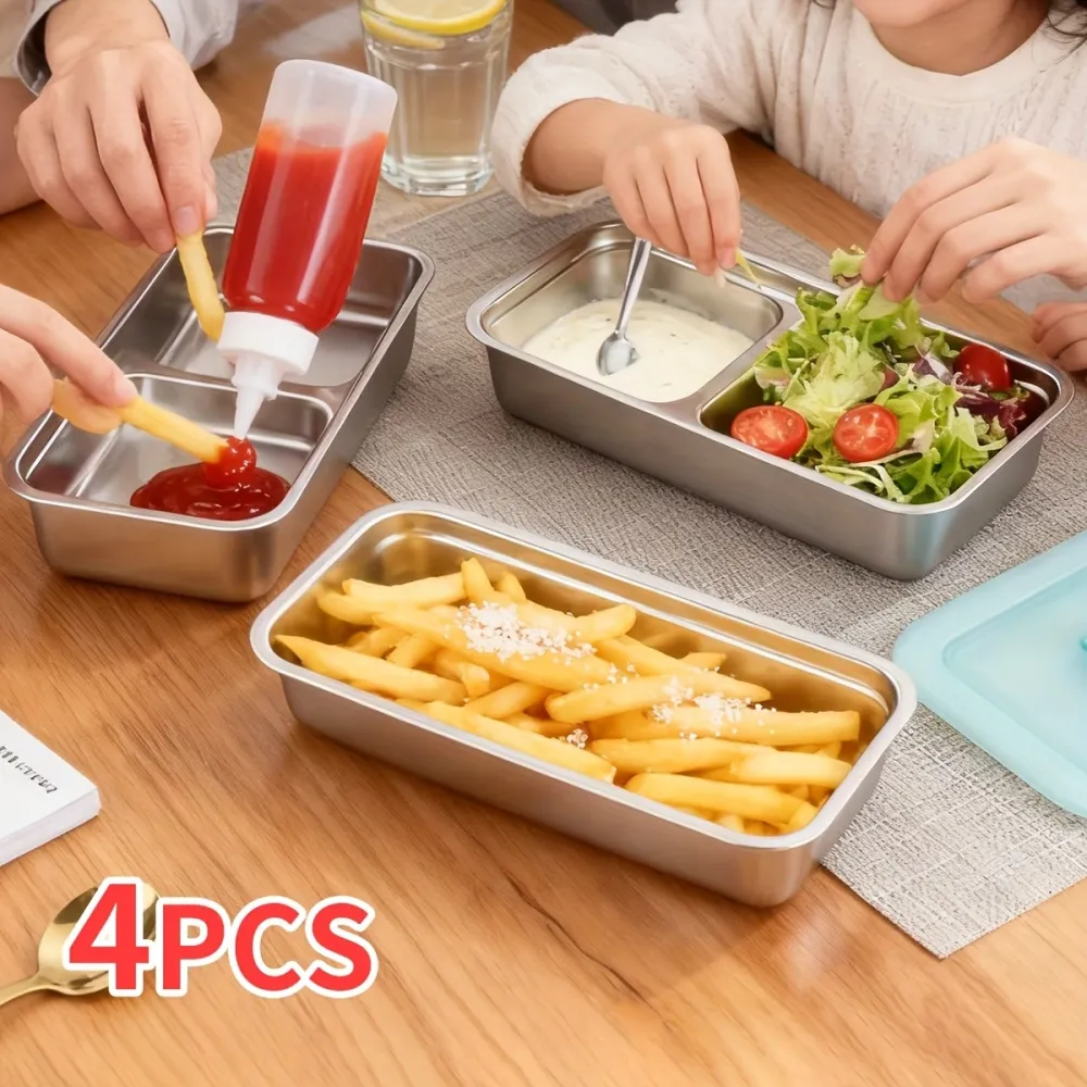Dual-Compartment Food Storage Boxes
