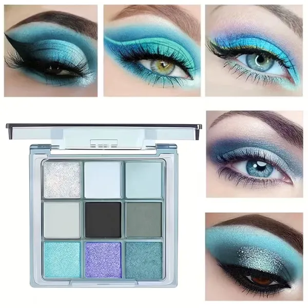 Cool Tone Glitter Eyeshadow Palette