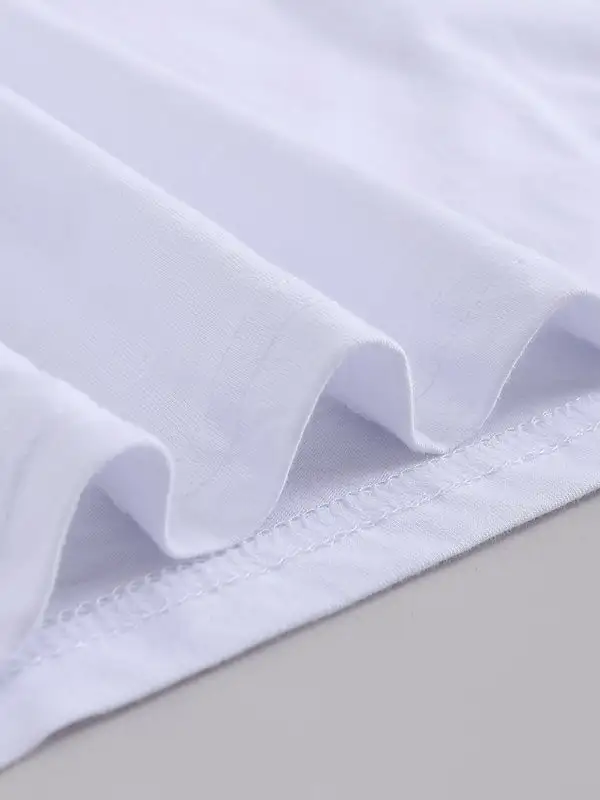Laid-Back Round-Neck Collared Short-Sleeve Knit T-Shirt