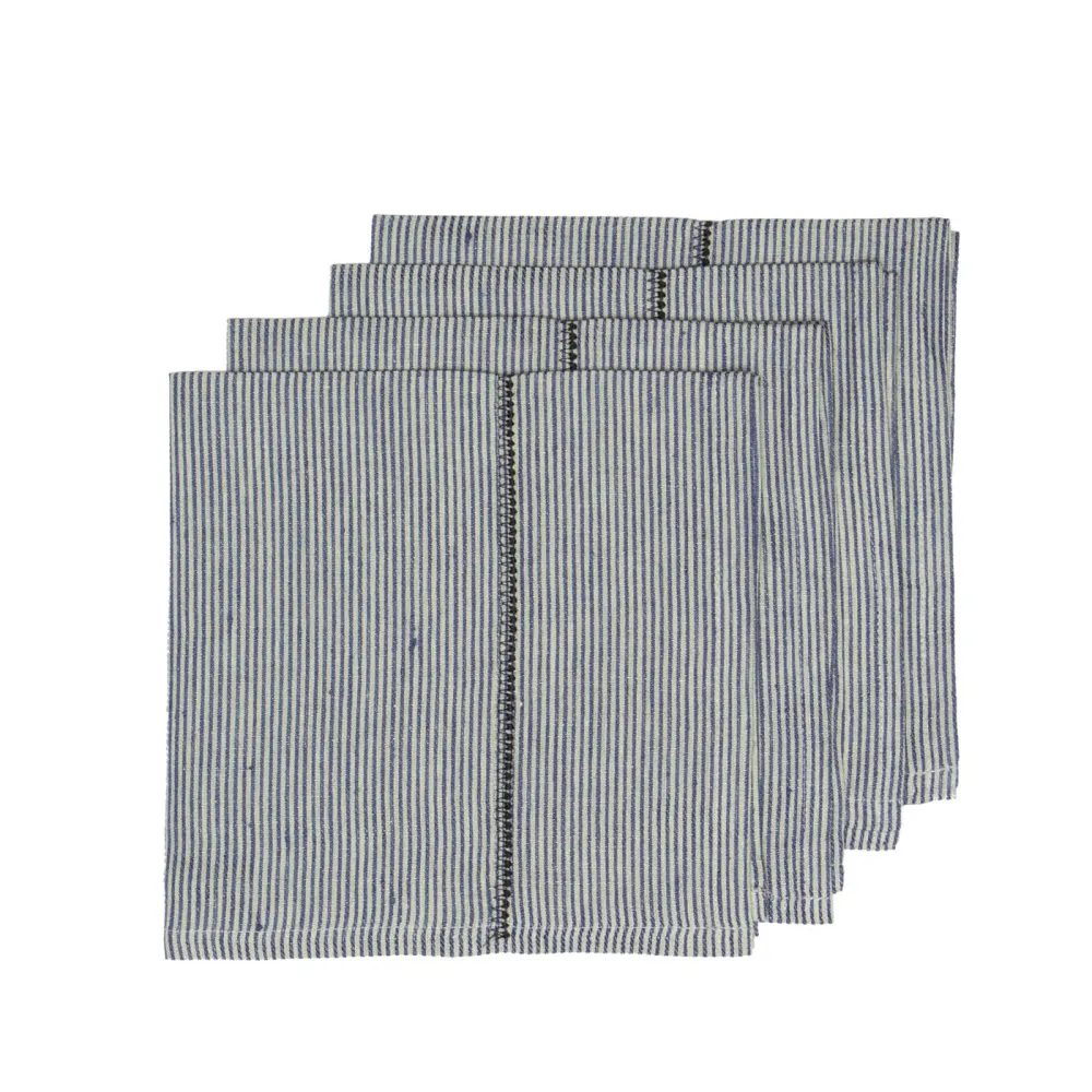 Refined Stitched Linen Napkin Set